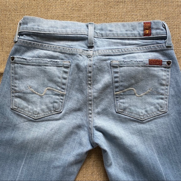 7 For All Mankind Denim - 7 for All Mankind Straight Leg Light Wash